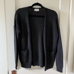 Women's Universal Thread Charcoal Grey Knit Cardigan (XS)